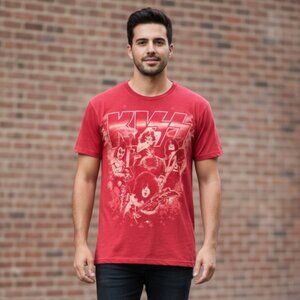 Vintage KISS Concert Extra Large Red Shirt